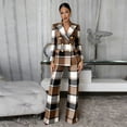 thumbnail image 1 of Plaid Power Suit with Wide-Leg Pants, 1 of 1