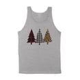 thumbnail image 1 of Plaid Print Christmas Trees Tank Top Unisex Medium Grey, 1 of 5