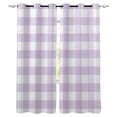 thumbnail image 1 of Plaid Purple Rural Style,Blackout Curtains 84 Inches Long for Bedroom,Rural Abstract Geometric Lattice Thermal Insulated Room Darkening Black Out Window Curtain Panels Grommet Drapes for Living Room, 1 of 8