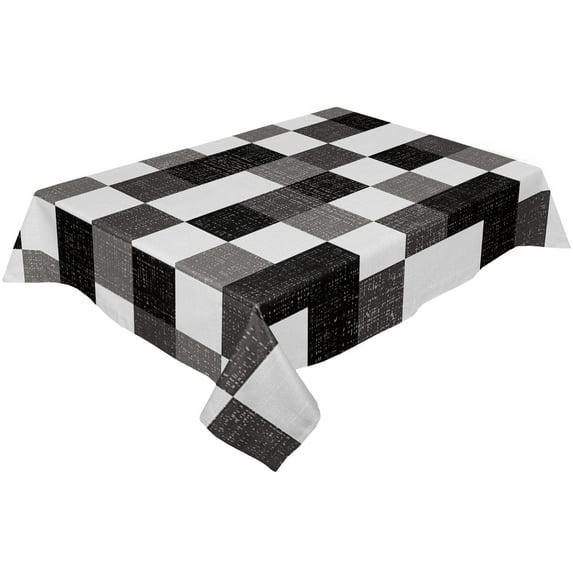Plaid Rectangle Round Orange Red Tablecloths Waterproof Kitchen Items Coffee Table For living Room Home Decor Dining Table