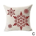 thumbnail image 1 of "Plaid Red White Christmas Pillowcase Snowflake Elk Printing Pillow Merry Christmas Decors For Living Room Bedroom Xmas Navidad Products Noel New ", 1 of 1
