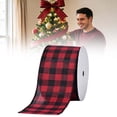 thumbnail image 1 of Plaid Ribbon Wired Tartan Ribbon, Buffalo Plaid Ribbon, Gingham Checkered Ribbon for Christmas Tree Topper Christmas Gift Wrapping DIY Crafts Wreath Bow Making, 1 of 7