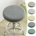 thumbnail image 1 of Plaid Round Stool Cover, Swivel Chair Cover, Beauty Salon Stool Cushion, Stretchable Protective Design, for Bar or Salon Use, Easy to Clean, Lift Chair Cover, Upholstery Protector, Chair Slipcover, 1 of 9