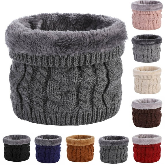 Plaid Scarf for Women Fall Winter Pashmina Scarves Wraps for Cold Weather Warm Large，Unisex Solid Outdoor Velvet Thicken Couples Knitting Wool Neck Warm Winter Neck Gaiters