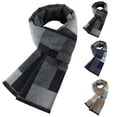 thumbnail image 1 of Plaid Scarf for Women Fall Winter Pashmina Scarves Wraps for Cold Weather Warm Large，Men's Classic Warm Thickened Brushed Scarf Scarf, 1 of 9