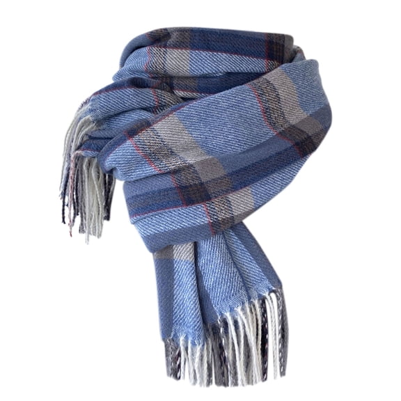 Plaid Scarf for Women Thick Warm Long Shawl Long Scarves Knit Wraps Cold Weather Winter