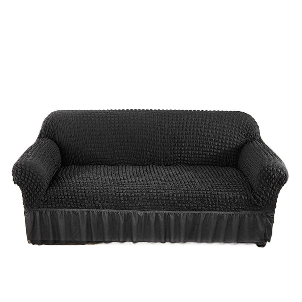 Plaid Seersucker Sofa Cover For Living Room Stretch For Home Armchair Cover 1/2/3/4 Seat Corner Sofa Couch Cover
