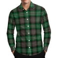 thumbnail image 1 of Plaid Shirt for Men Long Sleeve Casual Button Down Shirt Men Lightweight Soft Blouses Cozy Fall Clothes for Men Lapel Dress Shirt for Men Regular Fit Shirt Business Casual Shirts for Men, 1 of 8