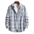 thumbnail image 1 of Plaid Shirts for Men Clearance Sale,Mens Button up Shirts Long sleeve Plaid,Plaid Shirts,Flannel Plaid Shirt for Men Regular Fit Button Down Shirts Long Sleeve Casual Button Up Plaid Shirts Tops, 1 of 7