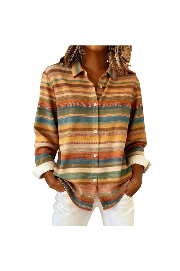 Plaid Shirts for Women Rolled Up Boyfriend Top V Neck Spring Clothes Button Down Collared Casual Tops Business Dressy Top Cute Soft Plaid Blouse Long Sleeve Shirts for Women Oversized Blue S-3XL