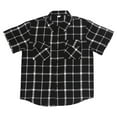 thumbnail image 1 of Plaid Shirts for Men Vintgage Short Sleeve Button Down Shirt Casual Formal Business Gingham Shirts with Pockets, 1 of 5