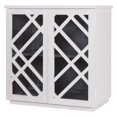 thumbnail image 1 of Dimond Home Plaid 33.5" Accent Chest in White, 1 of 2