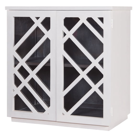 Dimond Home Plaid 33.5" Accent Chest in White
