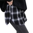 thumbnail image 1 of Plaid Skirt for Women Autumn Winter Versatile Sweater Base Layer Stylish Hem Cover Inside Fold Wear Comfortable Fashion, 1 of 1