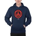 thumbnail image 1 of Plaid Smile - Trendy Checkered Emoji Design Men's Hoodie, 1 of 4