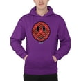 thumbnail image 1 of Plaid Smile - Trendy Checkered Emoji Design Men's Hoodie, 1 of 4
