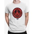 thumbnail image 1 of Plaid Smile - Trendy Checkered Emoji Design Men's T-shirt, 1 of 4