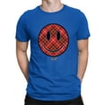 thumbnail image 1 of Plaid Smile - Trendy Checkered Emoji Design Men's T-shirt, 1 of 4
