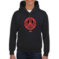 thumbnail image 1 of Plaid Smile - Trendy Checkered Emoji Design Youth's Hoodie, 1 of 4
