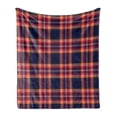 thumbnail image 1 of Plaid Soft Flannel Fleece Blanket, Traditional Pattern from Scotland Vivid and Geometric Cultural Design Abstract Look, Cozy Plush for Indoor and Outdoor Use, 60" x 80", Multicolor, by Ambesonne, 1 of 6