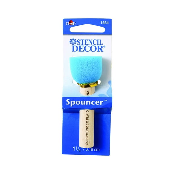 Plaid Spouncer Sponge Stencil Brush-1-1/4"