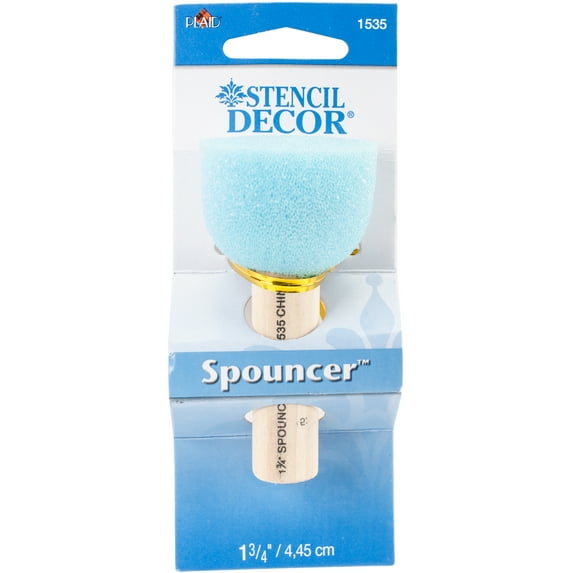 Plaid Spouncer Sponge Stencil Brush-1-3/4"