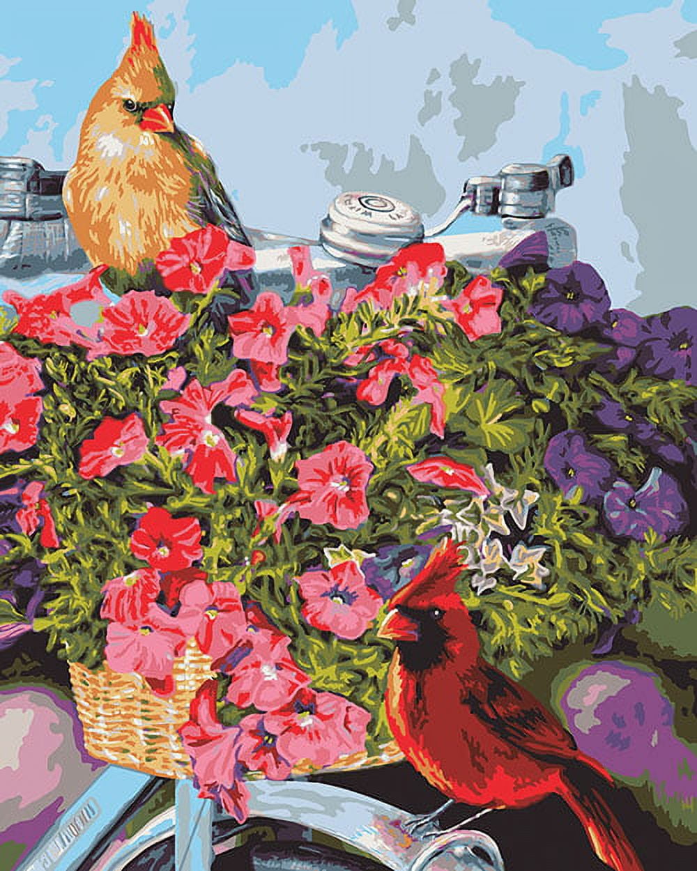 Plaid Spring Bike Paint By Number Kit