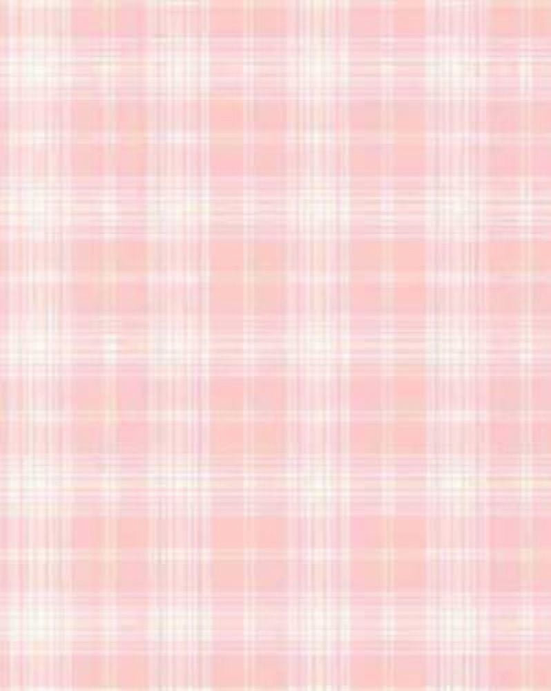 Plaid Stripe Pink Wallpaper - Norwall Wallcovering