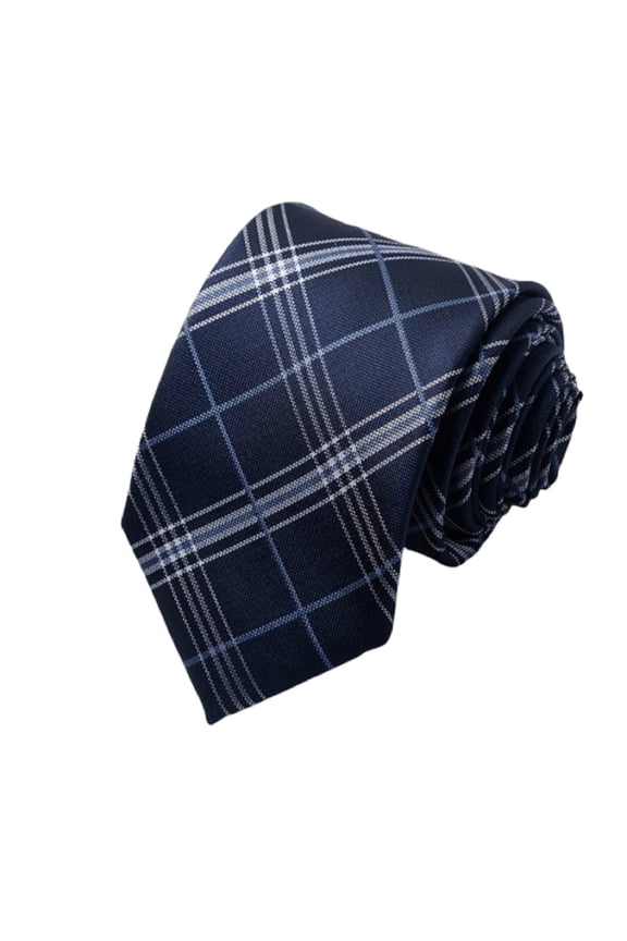 Plaid Striped Print Ties for Men Business Professionals Tie Wedding Suit Accessories Classic Stylish Formal Neckties 1 PC One Size