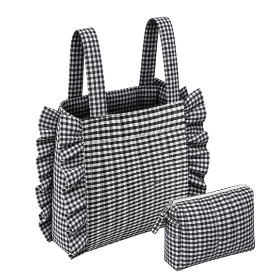 Plaid Stroller Organizer Hanging Bag, 2 Piece Baby Gear Storage Caddy ...