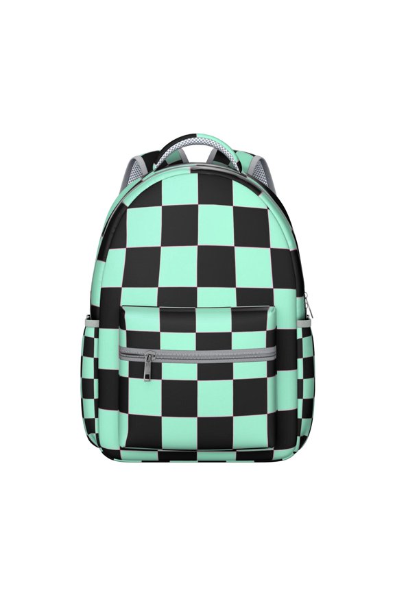 Plaid Students Backpack Buffalo Plaid and Checkered Pattern School Bag Classic Vintage Travel Bag for Students