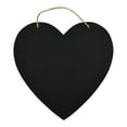 thumbnail image 1 of Plaid Surfaces Black Chalkboard Heart Shaped Plaque with Cord, 12" x 12", 1 of 5