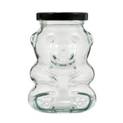 Plaid Surfaces Glass Bear Jar with Lid, 6.08 oz Customizable Jar for DIY Arts and Crafts