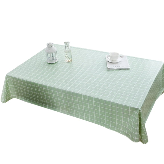 Plaid Tablecloth Waterproof, - Checkered Table Cloth Rectangle for Outdoor Picnic/Dining/Spring Party,,G33799