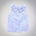 thumbnail image 1 of Plaid Tank Tops for Girls Cute Sleeveless Doll-Collar Shirts Size 0-4 Toddlers Kids Trendy Pullover Comfort Going-Out Cami Top Summer, 1 of 3