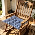 thumbnail image 1 of Plaid Thickened Chair Cushion, Washable Checkered Seat Pad for Dining Chair, Kitchen, Home Office, Bench and Everyday Indoor Seating, 1 of 6