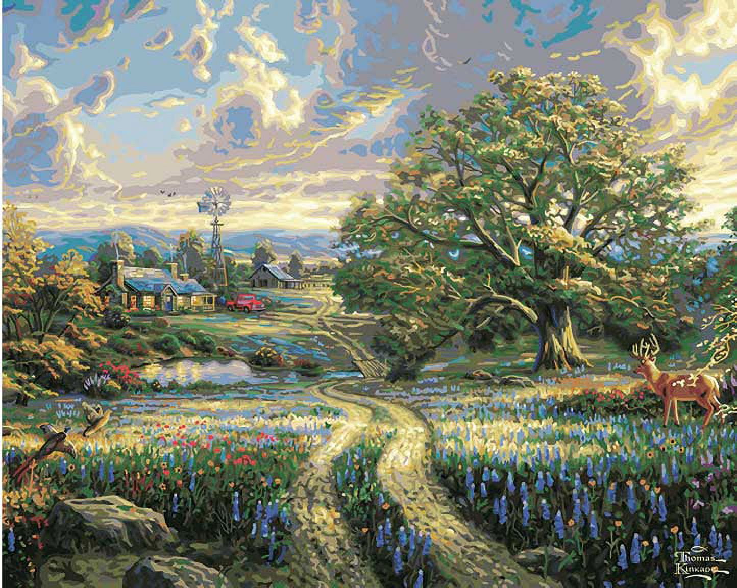 Plaid Thomas Kinkade Country Living Paint By Number Kit