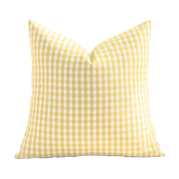 Plaid Throw Pillow Classic Buffalo Pillow for Home Couch Sofa Cushion Kids Boys Girls Bedroom Decor Beige