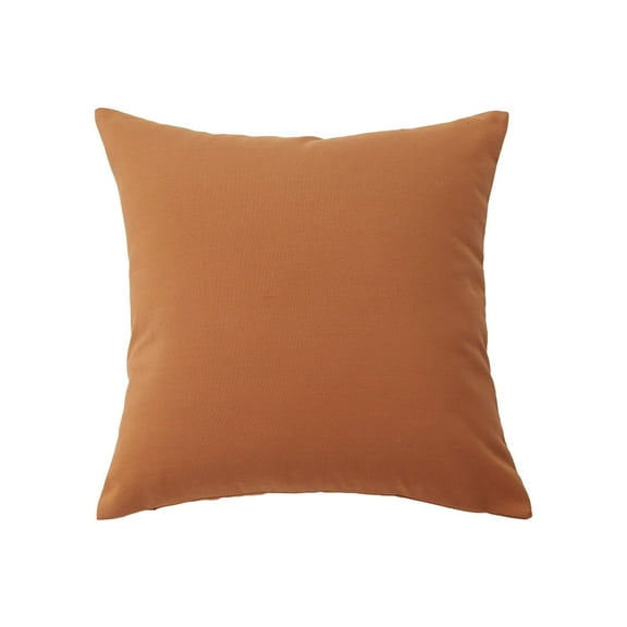 Plaid Throw Pillow Cover 17.72x17.72in Orange Decorative Couch Pillow Case for Sofa Porch Chair Seasonal Decor