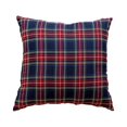 thumbnail image 1 of Plaid Throw Pillow Cover, Vintage Buffalo Check Gingham Decorative Cushion Case for Farmhouse Sofa Couch Bed, 18x18 Inch Square Soft Fabric Pillow Shell for Home Holiday Decor, 1 of 6