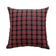 thumbnail image 1 of Plaid Throw Pillow Cover, Vintage Buffalo Check Gingham Decorative Cushion Case for Farmhouse Sofa Couch Bed, 18x18 Inch Square Soft Fabric Pillow Shell for Home Holiday Decor, 1 of 6