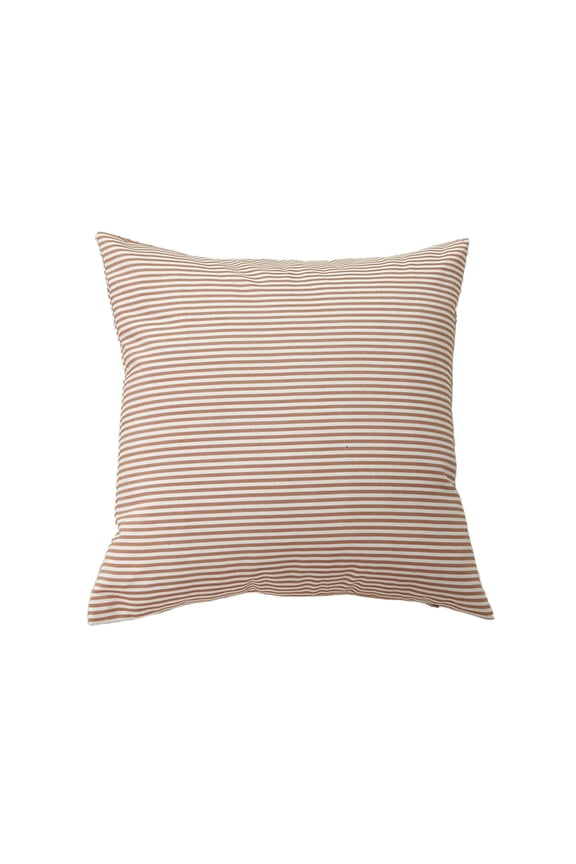 Plaid Throw Pillow Covers 18x18 Inch - Orange Decorative Pillow Cases for Couch, Sofa & Porch Chair, Breathable Nylon with Hidden Zipper