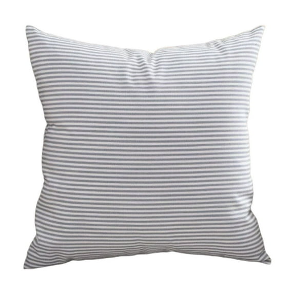 Plaid Throw Pillow Covers, Breathable Decorative Pillow Cases for Sofa Couch and Outdoor Chair, Blue Indoor Outdoor Decorative Pillow Cover with Hidden Zipper, No Insert Included