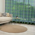 thumbnail image 1 of Plaid Tulle Curtains with Rod Pocket, Grunge Looking Vibrant Colored Scottish Folkloric Pattern with Cultural Retro Design, Sheer Drape for Wedding Party 2 Panels, 7 Sizes, Multicolor, by Ambesonne, 1 of 3