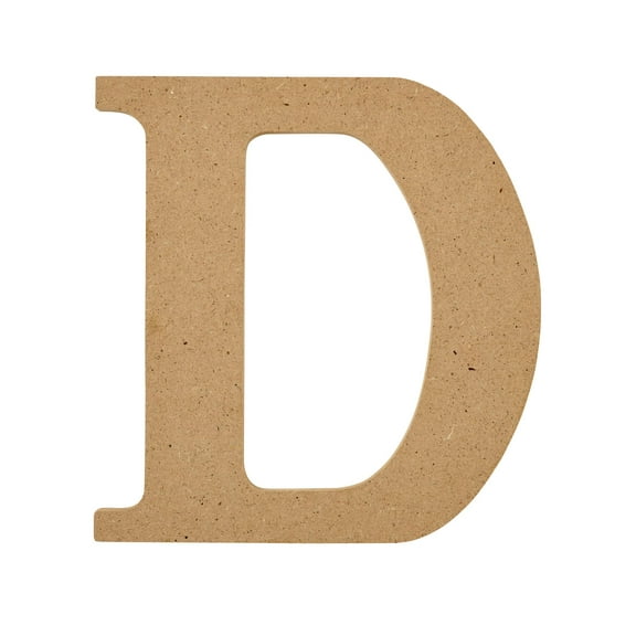 Plaid Unfinished Wood MDF 5" Letter for DIY Arts and Crafts, D