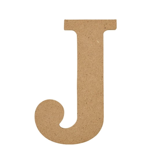 Plaid Unfinished Wood MDF 5" Letter for DIY Arts and Crafts, J