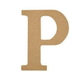 thumbnail image 1 of Plaid Unfinished Wood MDF 5" Letter for DIY Arts and Crafts, P, 1 of 8
