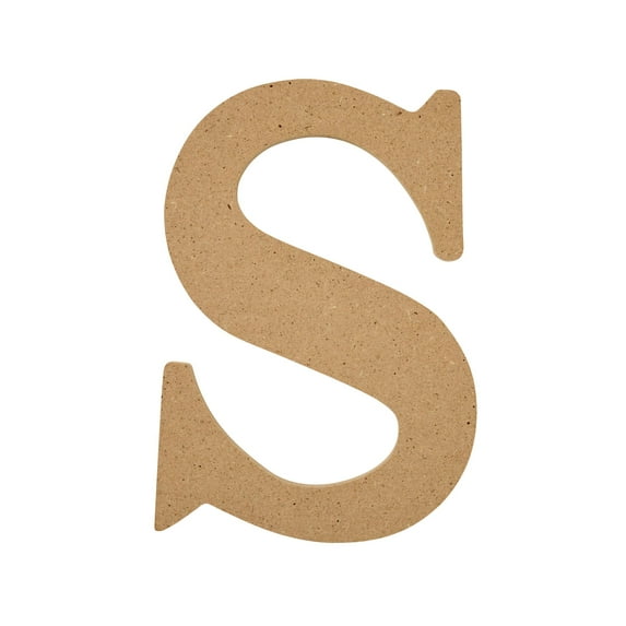 Plaid Unfinished Wood MDF 5" Letter for DIY Arts and Crafts, S