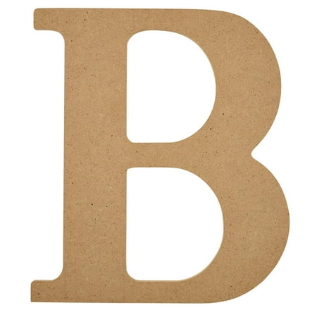 Plaid Unfinished Wood MDF 8" Letter for DIY Arts and Crafts, B