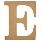 Plaid Unfinished Wood MDF 8" Letter for DIY Arts and Crafts, E